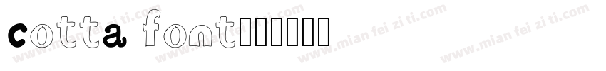 cotta font字体转换